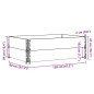 vidaXL Paretali per Pallet 2 pz Neri 120x80cm Legno Massello di Pino vidaXL Paretali per Pallet 2 pz Neri 120x80cm Legno Massello di Pino