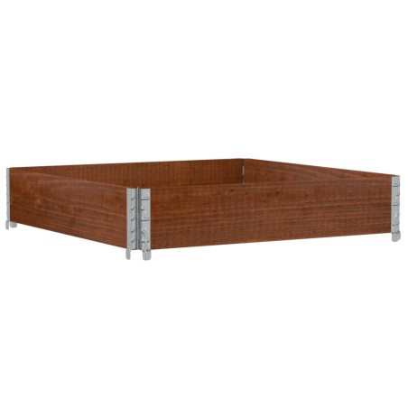 vidaXL Paretale per Pallet Marrone 100x100cm in Legno Massello di Pino