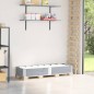 vidaXL Paretale per Pallet Grigio 150x50 cm in Legno Massello di Pino vidaXL Paretale per Pallet Grigio 150x50 cm in Legno Massello di Pino