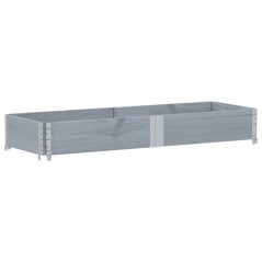 vidaXL Paretale per Pallet Grigio 150x50 cm in Legno Massello di Pino