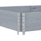 vidaXL Paretale per Pallet Grigio 150x50 cm in Legno Massello di Pino vidaXL Paretale per Pallet Grigio 150x50 cm in Legno Massello di Pino