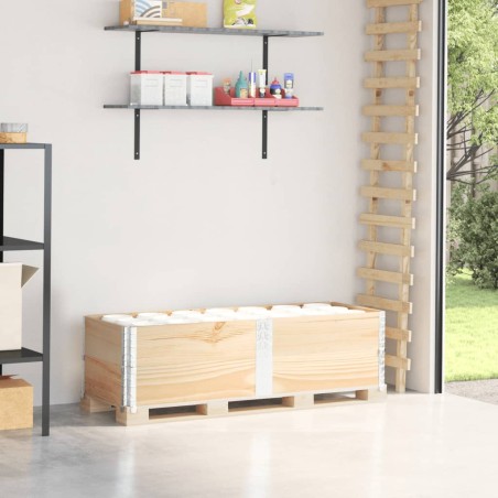 vidaXL Paretali per Pallet 2 pz 150x50 cm in Legno Massello di Pino