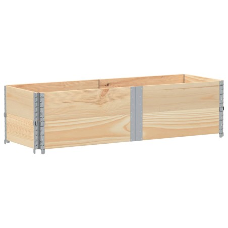 vidaXL Paretali per Pallet 2 pz 150x50 cm in Legno Massello di Pino