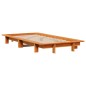 vidaXL Letto senza Materasso Marrone Cera 90x200 cm Legno di Pino vidaXL Letto senza Materasso Marrone Cera 90x200 cm Legno di Pino