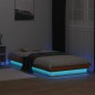 vidaXL Giroletto LED Marrone Cera 90x190 cm in Legno Massello di Pino vidaXL Giroletto LED Marrone Cera 90x190 cm in Legno Massello di Pino