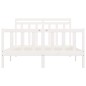 vidaXL Giroletto Bianco Massello Pino 150x200cm King Size vidaXL Giroletto Bianco Massello Pino 150x200cm King Size