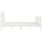vidaXL Giroletto Bianco Massello Pino 150x200cm King Size vidaXL Giroletto Bianco Massello Pino 150x200cm King Size