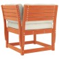 vidaXL Set Divani Giardino 5pz con Cuscini Marrone Cera Massello Pino vidaXL Set Divani Giardino 5pz con Cuscini Marrone Cera Massello Pino