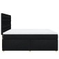 vidaXL Giroletto a Molle con Materasso Nero 180x200 cm in Tessuto