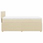 vidaXL Giroletto a Molle con Materasso Crema 90x190 cm in Tessuto vidaXL Giroletto a Molle con Materasso Crema 90x190 cm in Tessuto