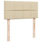 vidaXL Giroletto a Molle con Materasso Crema 90x190 cm in Tessuto vidaXL Giroletto a Molle con Materasso Crema 90x190 cm in Tessuto