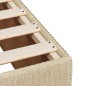 vidaXL Giroletto a Molle con Materasso Crema 90x190 cm in Tessuto vidaXL Giroletto a Molle con Materasso Crema 90x190 cm in Tessuto