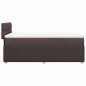 vidaXL Giroletto a Molle con Materasso Marrone Scuro 90x190cm Tessuto vidaXL Giroletto a Molle con Materasso Marrone Scuro 90x190cm Tessuto