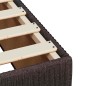 vidaXL Giroletto a Molle con Materasso Marrone Scuro 90x190cm Tessuto vidaXL Giroletto a Molle con Materasso Marrone Scuro 90x190cm Tessuto