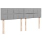 vidaXL Giroletto a Molle con Materasso Grigio Chiaro180x200 cm Tessuto vidaXL Giroletto a Molle con Materasso Grigio Chiaro180x200 cm Tessuto