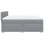 vidaXL Giroletto a Molle con Materasso Grigio Chiaro180x200 cm Tessuto vidaXL Giroletto a Molle con Materasso Grigio Chiaro180x200 cm Tessuto