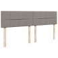 vidaXL Giroletto a Molle con Materasso Tortora 180x200 cm in Tessuto