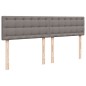 vidaXL Giroletto a Molle con Materasso Tortora 180x200 cm in Tessuto