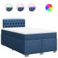 vidaXL Giroletto a Molle con Materasso Blu 120x190 cm in Tessuto vidaXL Giroletto a Molle con Materasso Blu 120x190 cm in Tessuto