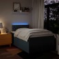 vidaXL Giroletto a Molle con Materasso Blu 120x190 cm in Tessuto vidaXL Giroletto a Molle con Materasso Blu 120x190 cm in Tessuto