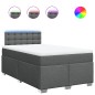 vidaXL Giroletto a Molle con Materasso Grigio Scuro 120x190cm Tessuto vidaXL Giroletto a Molle con Materasso Grigio Scuro 120x190cm Tessuto