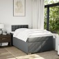 vidaXL Giroletto a Molle con Materasso Grigio Scuro 120x190cm Tessuto vidaXL Giroletto a Molle con Materasso Grigio Scuro 120x190cm Tessuto