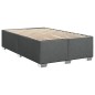 vidaXL Giroletto a Molle con Materasso Grigio Scuro 120x190cm Tessuto vidaXL Giroletto a Molle con Materasso Grigio Scuro 120x190cm Tessuto