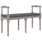 Panca Grigio Scuro 110x40x70 cm in Tessuto