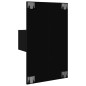 vidaXL Comodino a Parete con Luci LED Nero vidaXL Comodino a Parete con Luci LED Nero