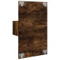 vidaXL Comodino a Parete con luci LED Rovere Fumo vidaXL Comodino a Parete con luci LED Rovere Fumo