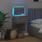 vidaXL Comodino a Parete con luci LED Grigio Sonoma vidaXL Comodino a Parete con luci LED Grigio Sonoma
