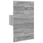 vidaXL Comodino a Parete con luci LED Grigio Sonoma vidaXL Comodino a Parete con luci LED Grigio Sonoma