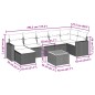 vidaXL Set Divani da Giardino con Cuscini 8 pz Nero in Polyrattan vidaXL Set Divani da Giardino con Cuscini 8 pz Nero in Polyrattan