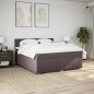 vidaXL Giroletto a Molle con Materasso Marrone Scuro 180x200cm Tessuto vidaXL Giroletto a Molle con Materasso Marrone Scuro 180x200cm Tessuto