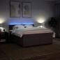 vidaXL Giroletto a Molle con Materasso Marrone Scuro 180x200cm Tessuto vidaXL Giroletto a Molle con Materasso Marrone Scuro 180x200cm Tessuto