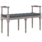 Panca Grigio Scuro 110x40x70 cm in Velluto Panca Grigio Scuro 110x40x70 cm in Velluto