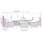 vidaXL Set Divano da Giardino 5 pz con Cuscini Grigio in Polyrattan
