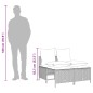 vidaXL Set Divano da Giardino 5 pz con Cuscini Grigio in Polyrattan