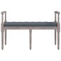 Panca Grigio Scuro 110x40x70 cm in Velluto Panca Grigio Scuro 110x40x70 cm in Velluto