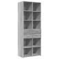 vidaXL Credenza Grigio Sonoma 70x42,5x185 cm in Legno Multistrato vidaXL Credenza Grigio Sonoma 70x42,5x185 cm in Legno Multistrato