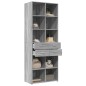 vidaXL Credenza Grigio Sonoma 70x42,5x185 cm in Legno Multistrato vidaXL Credenza Grigio Sonoma 70x42,5x185 cm in Legno Multistrato