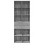 vidaXL Credenza Grigio Sonoma 70x42,5x185 cm in Legno Multistrato vidaXL Credenza Grigio Sonoma 70x42,5x185 cm in Legno Multistrato