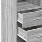 vidaXL Credenza Grigio Sonoma 70x42,5x185 cm in Legno Multistrato vidaXL Credenza Grigio Sonoma 70x42,5x185 cm in Legno Multistrato