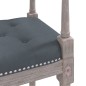 Panca Grigio Scuro 110x40x70 cm in Velluto Panca Grigio Scuro 110x40x70 cm in Velluto