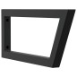 vidaXL Reggimensole per Lavabo 2 pz Nere Trapezio in Acciaio vidaXL Reggimensole per Lavabo 2 pz Nere Trapezio in Acciaio
