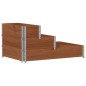 vidaXL Fioriera Rialzata a 3 Livelli Marrone 120x80 cm Legno di Pino vidaXL Fioriera Rialzata a 3 Livelli Marrone 120x80 cm Legno di Pino