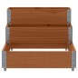 vidaXL Fioriera Rialzata a 3 Livelli Marrone 120x80 cm Legno di Pino vidaXL Fioriera Rialzata a 3 Livelli Marrone 120x80 cm Legno di Pino