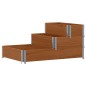 vidaXL Fioriera Rialzata a 3 Livelli Marrone 120x80 cm Legno di Pino vidaXL Fioriera Rialzata a 3 Livelli Marrone 120x80 cm Legno di Pino