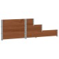 vidaXL Fioriera Rialzata a 3 Livelli Marrone 120x80 cm Legno di Pino vidaXL Fioriera Rialzata a 3 Livelli Marrone 120x80 cm Legno di Pino