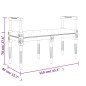 Panca Grigio Scuro 110x40x70 cm in Velluto Panca Grigio Scuro 110x40x70 cm in Velluto